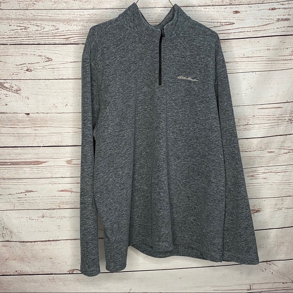 Eddie Bauer Other - Eddie Bauer Gray 1/4 Zip Fleece Pullover Size XXL